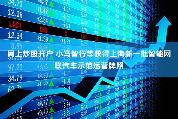 网上炒股开户 小马智行等获得上海新一批智能网联汽车示范运营牌照